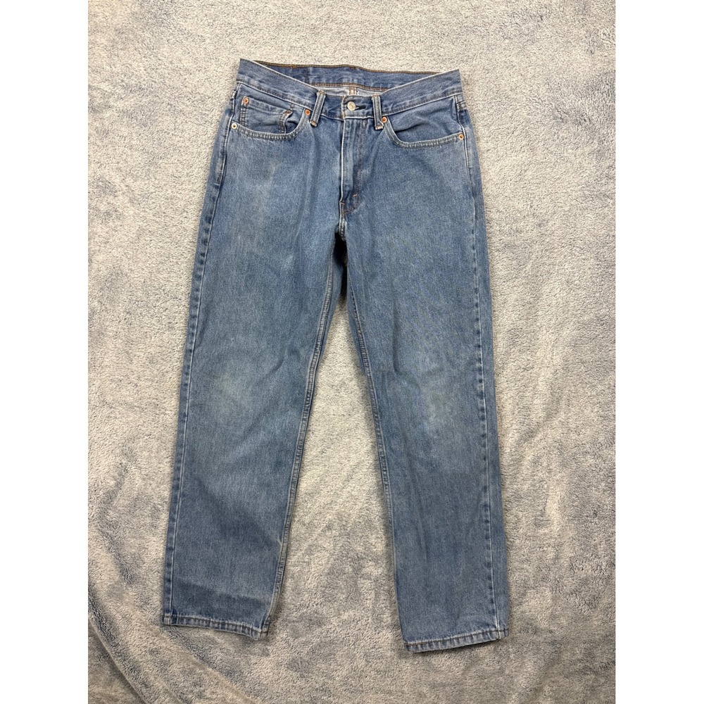 Levi's Mens 32x32 Blue Jeans 550 Relaxed Fit Tapered Leg Denim
